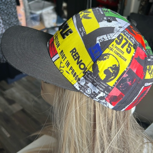 NWT Staple Pigeon black Hat unisex logo adjustable multicolor - Picture 3 of 11